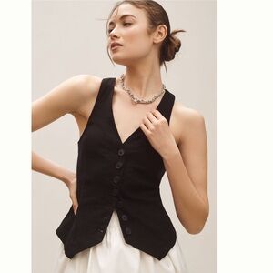 By Anthropologie Tailored Buttondown Vest